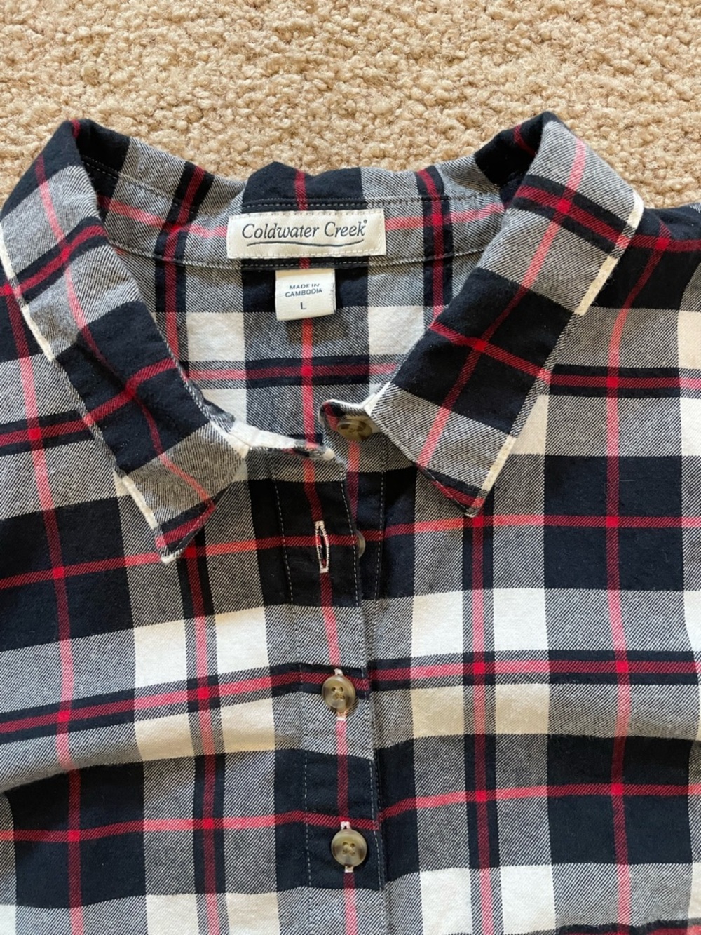 Flannel checked shirt 
Great with leggings or jeans